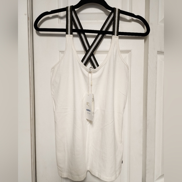 Garcia Off White Tank Top XS - Picture 6 of 8